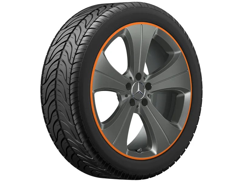 Tyre with rim flanges 