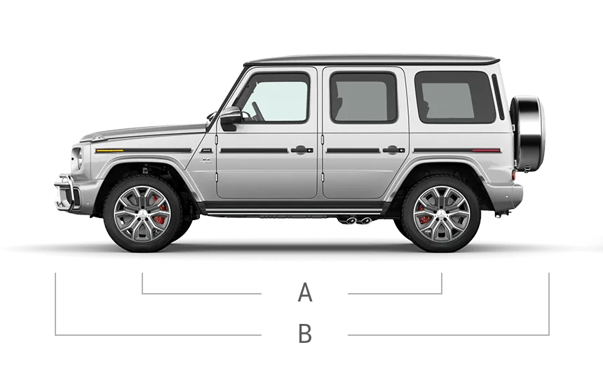 vehicle side view dimensions